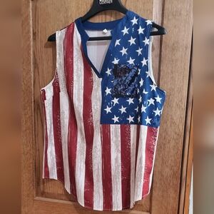 American Flag tank top